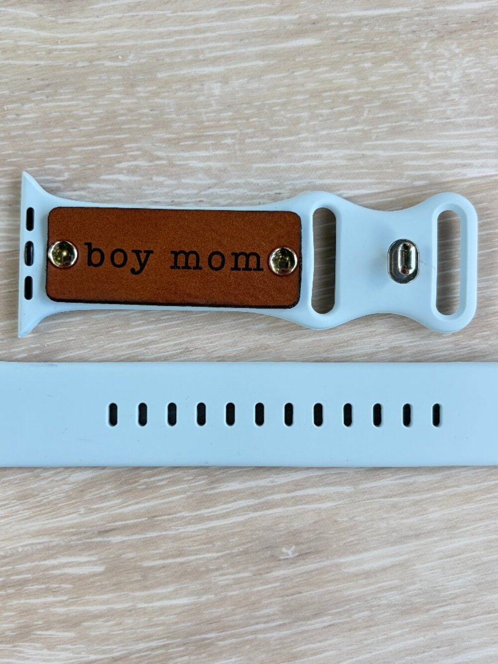🩵 NEW Light Blue "Boy Mom" Smart Watch Band • 42/44/45/46/49mm